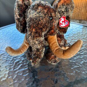 Ty 2002 Beanie Buddy "Giganto" the larger Wooly Mammoth plush stuffed -Like New